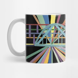 Abstract Rainbow Bridge Haleiwa Mug